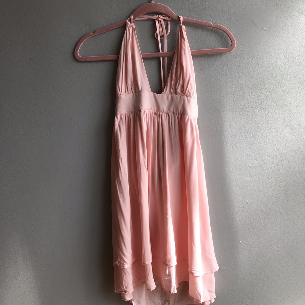 NWT Tobi pink halter dress